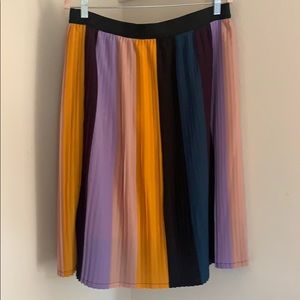 Multi Colored Midi Skirt